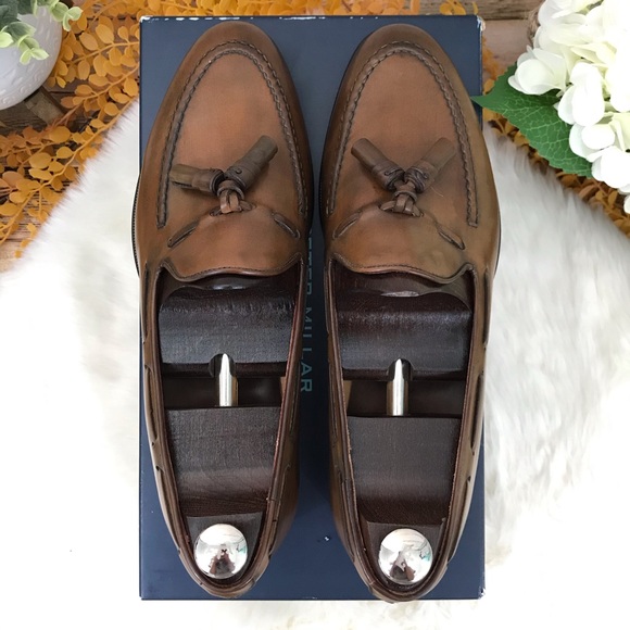NEW Peter Millar Collection Tassel Loafer - Cognac - Picture 8 of 11